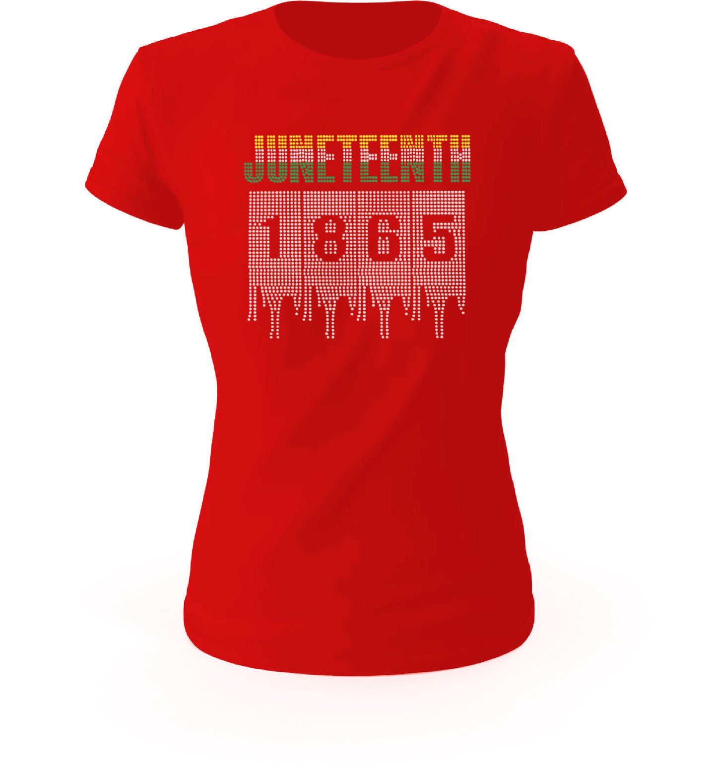 Juneteenth 1865 Dripping Rhinestones T-Shirt