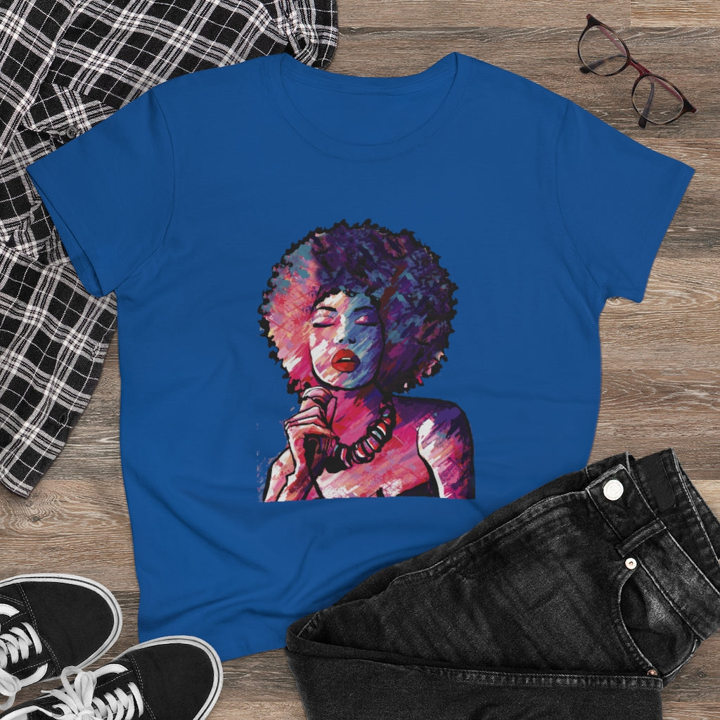 Afro Woman Jazz Singer T-Shirt