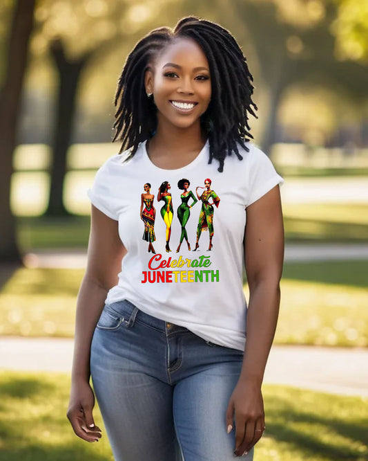 Celebrate Juneteenth Divas T-Shirt