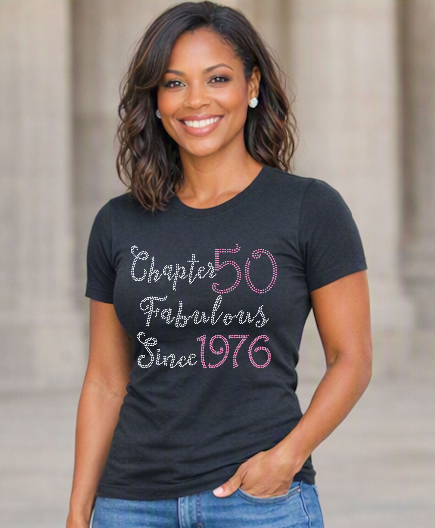 Birthday Chapter Fabulous Since Rhinestone T-Shirt