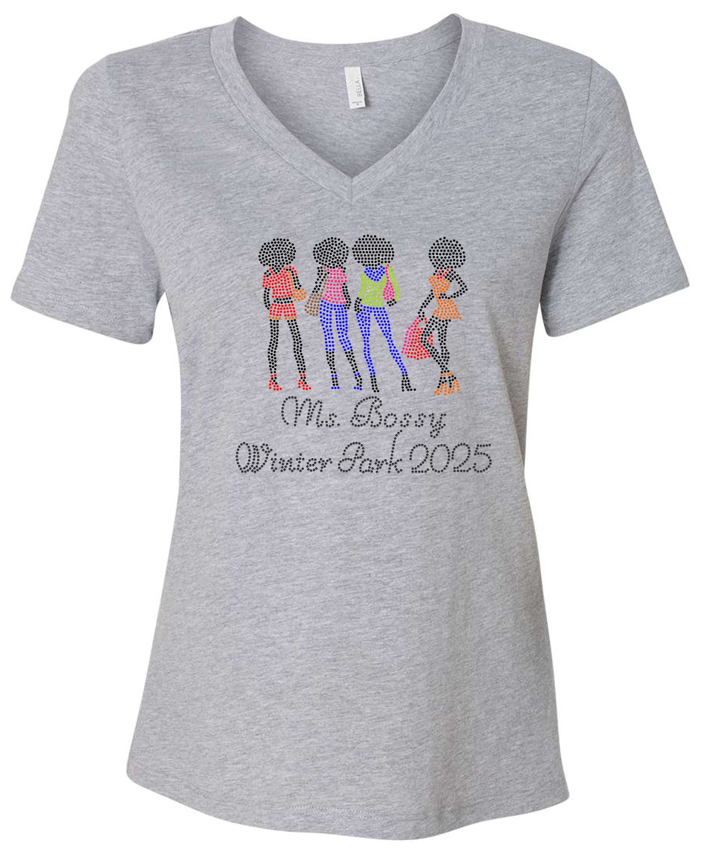 Afro Girl Group Bossy,Sassy, Beautiful Rhinestone Tee