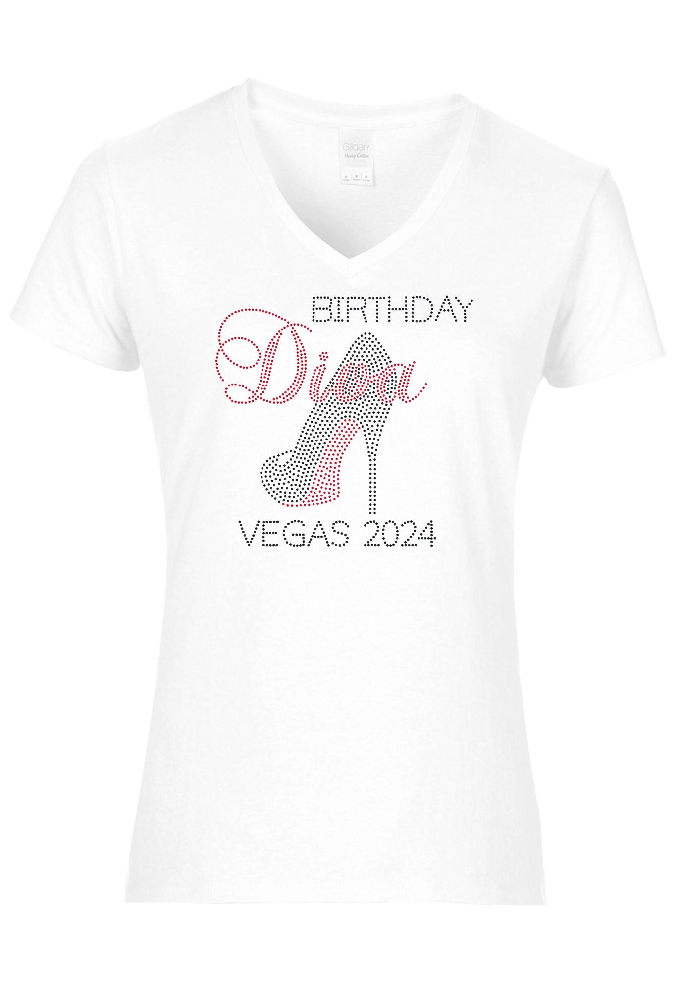 Birthday Diva Personalized City And Year Rhinestone T-Shirt