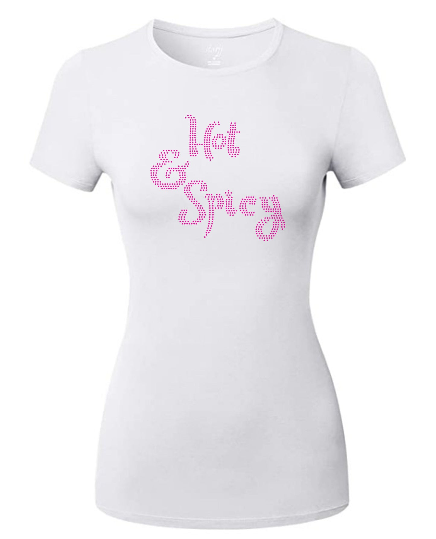 Hot and Spicy Rhinestone Self Expression Tee