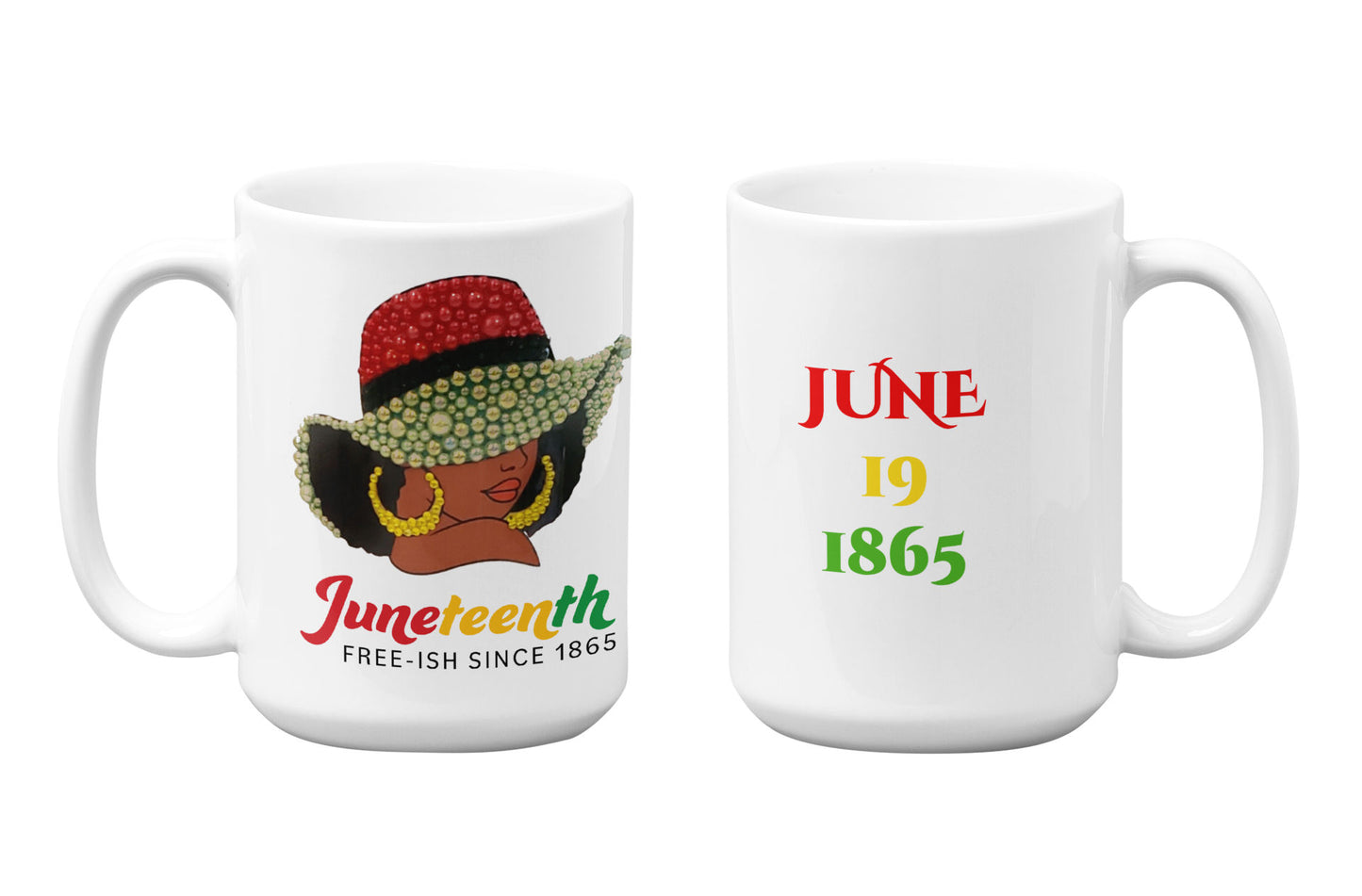 Juneteenth Beaded Bling Mug Collection