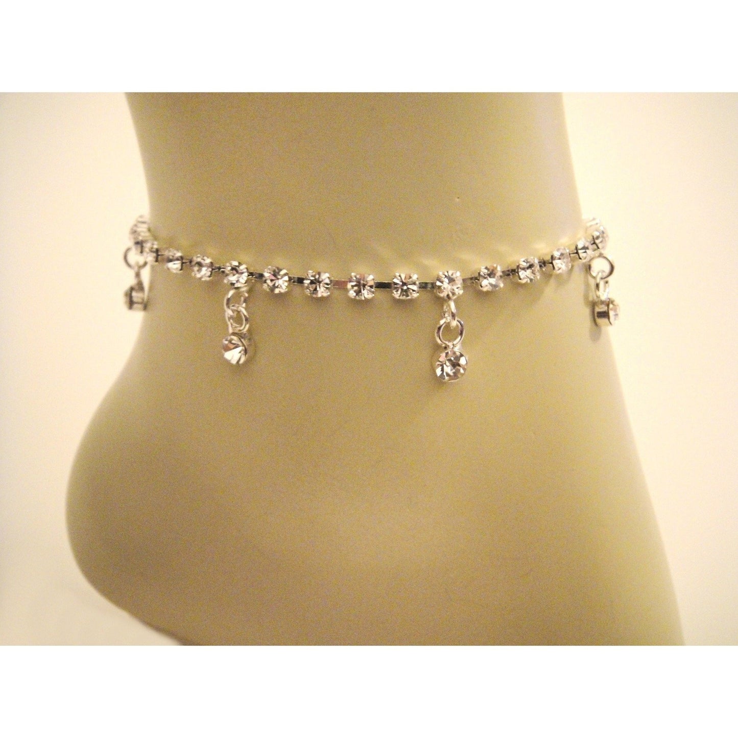 Dangling Rhinestone Ankle Bracelet Jewelry