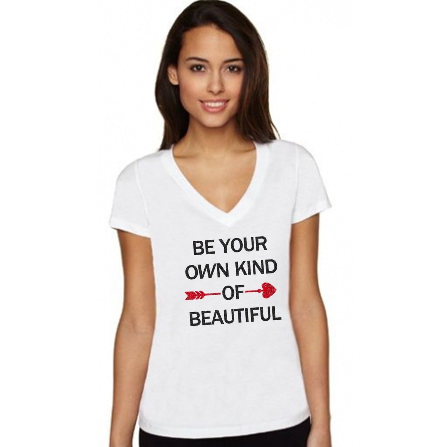 Be Your Own Kind Of Beautiful Glitter Rhinestone Tee