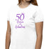 50 Fierce & Fabulous White Crew Neck