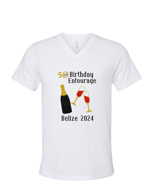 50th Birthday Entourage Personalized Men's T-Shirt