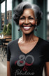 80 And Fabulous Rhinestone Birthdaty T-Shirt