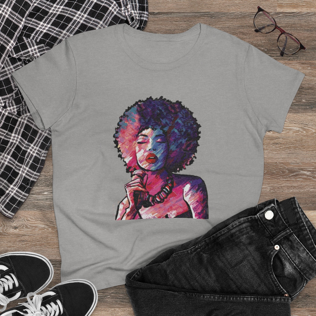 Afro Woman Jazz Singer T-Shirt