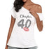 Birthday Chapter Rhinestone Bling Off Shoulder Tee