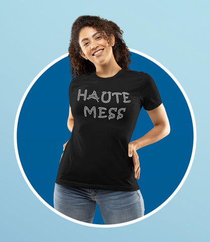 Haute Mess Rhinestone Women's T Shirt