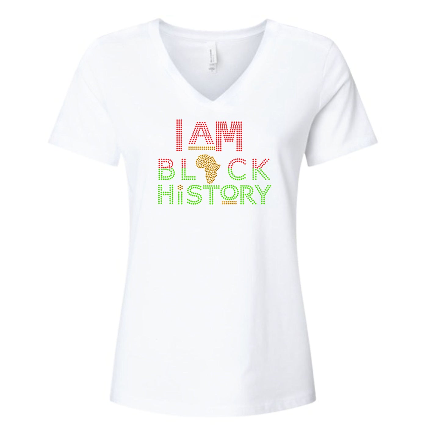 I Am Black History Rhinestone T Shirt