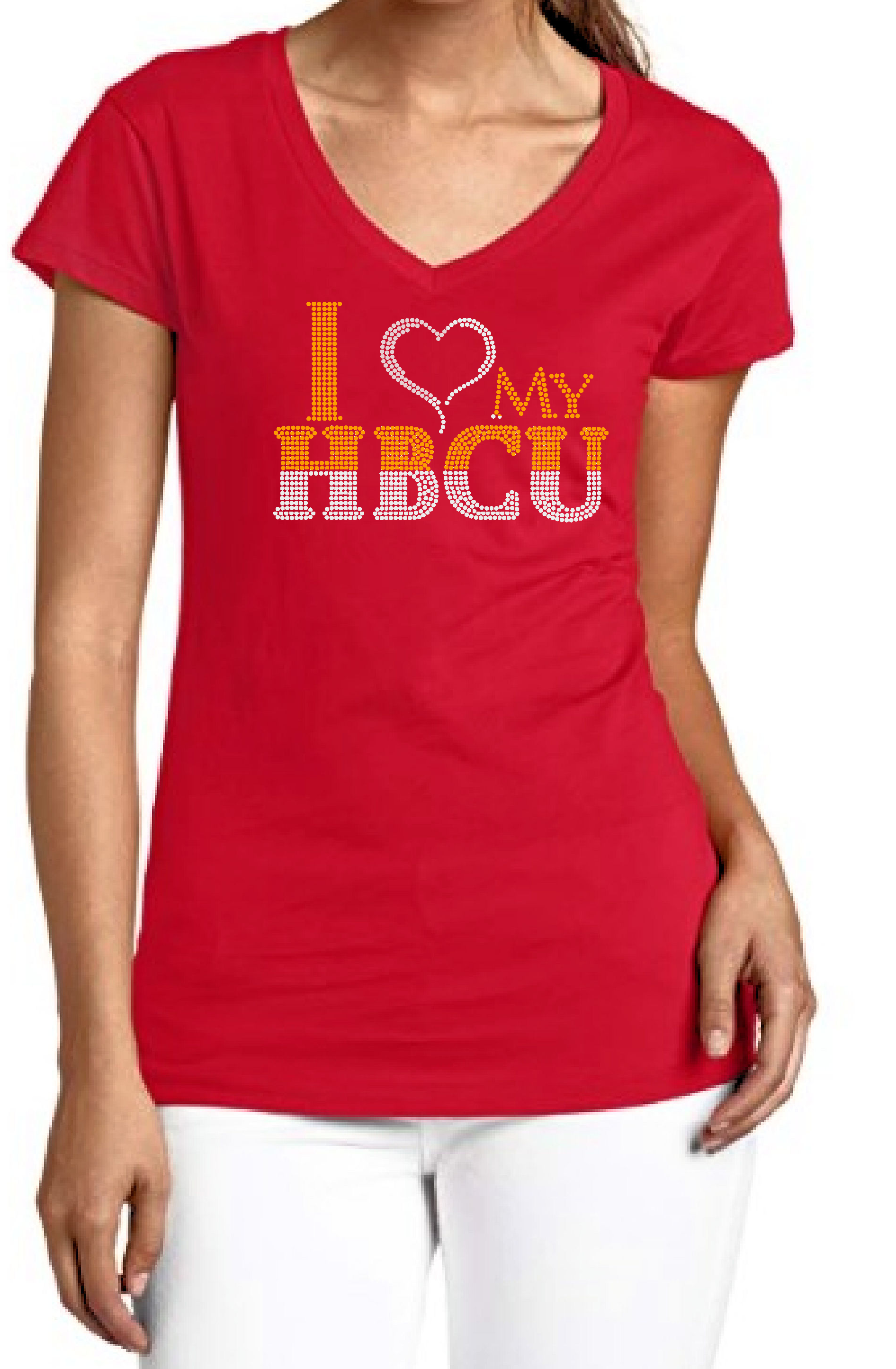 I Love HBCUs Rhinestone T-Shirt