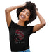 I Love My Roots Rhinestone Afro Girl T Shirt