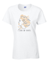 I Love My Roots Rhinestone Afro Girl T Shirt