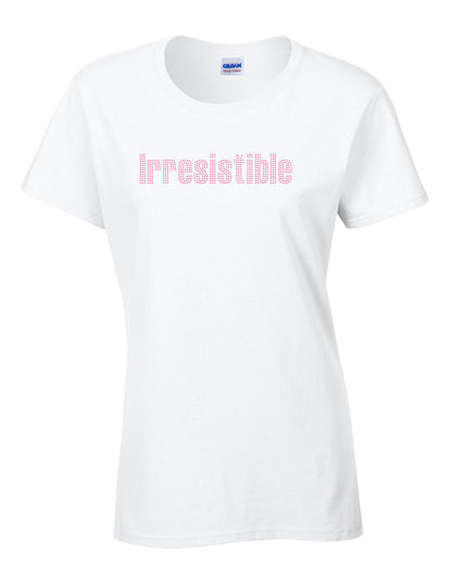 Irresistible Rhinestone Self Expression T Shirt