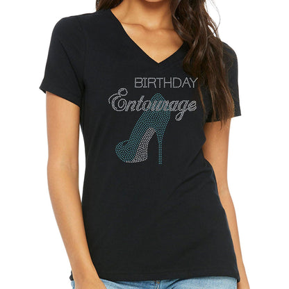 Birthday Entourage Rhinestone T-Shirt