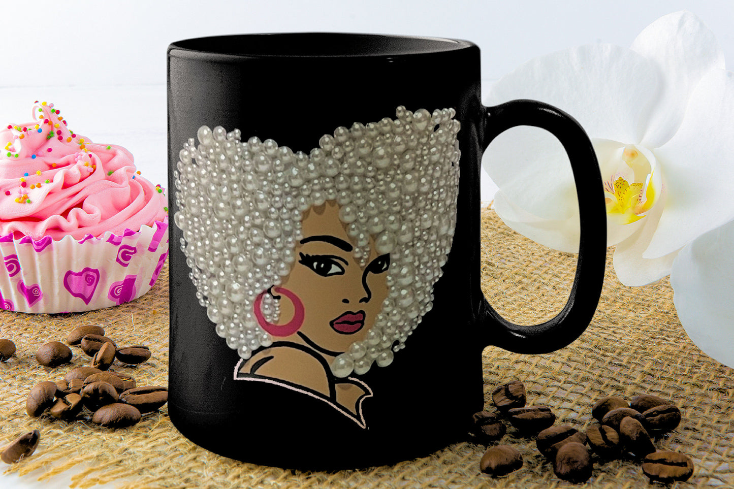 Black Girl Magic Beaded Mug Collection