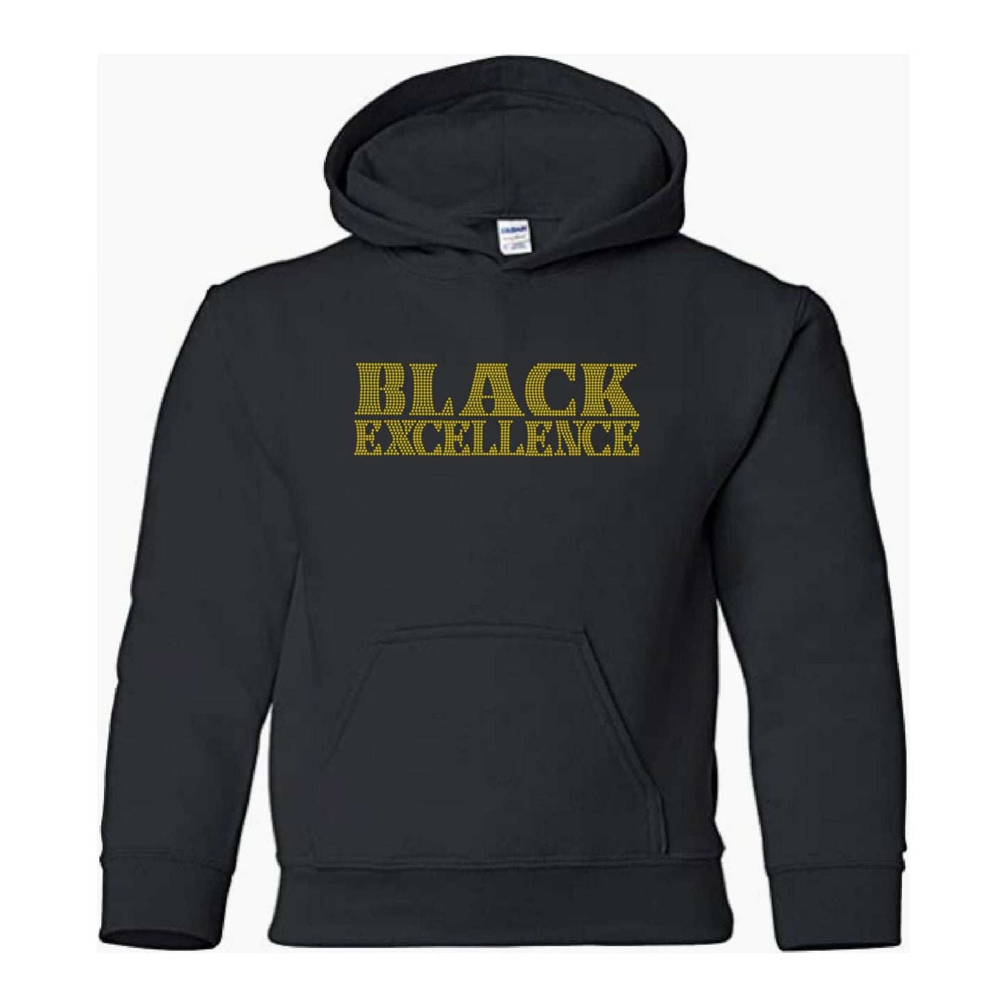 Black Excellence Rhinestone Self Expression Hoodie