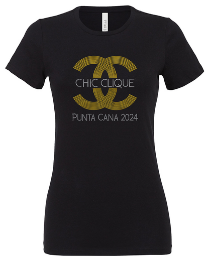 Chic Clique Rhinestone Personalized T-Shirt