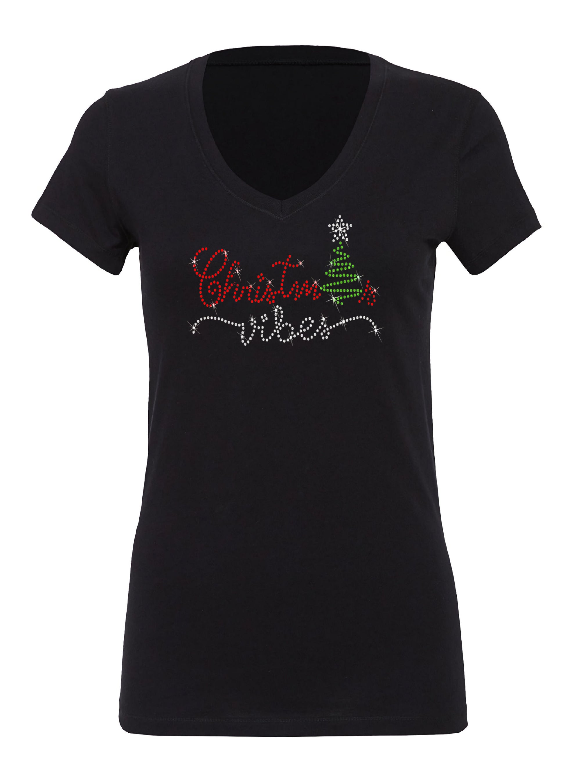 Christmas Vibes Rhinestone T-Shirt