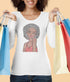 Gigi Rhinestone Afro Girl T Shirt