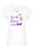 Girls Be Trippin At EMF Rhinestone Glitter Tee