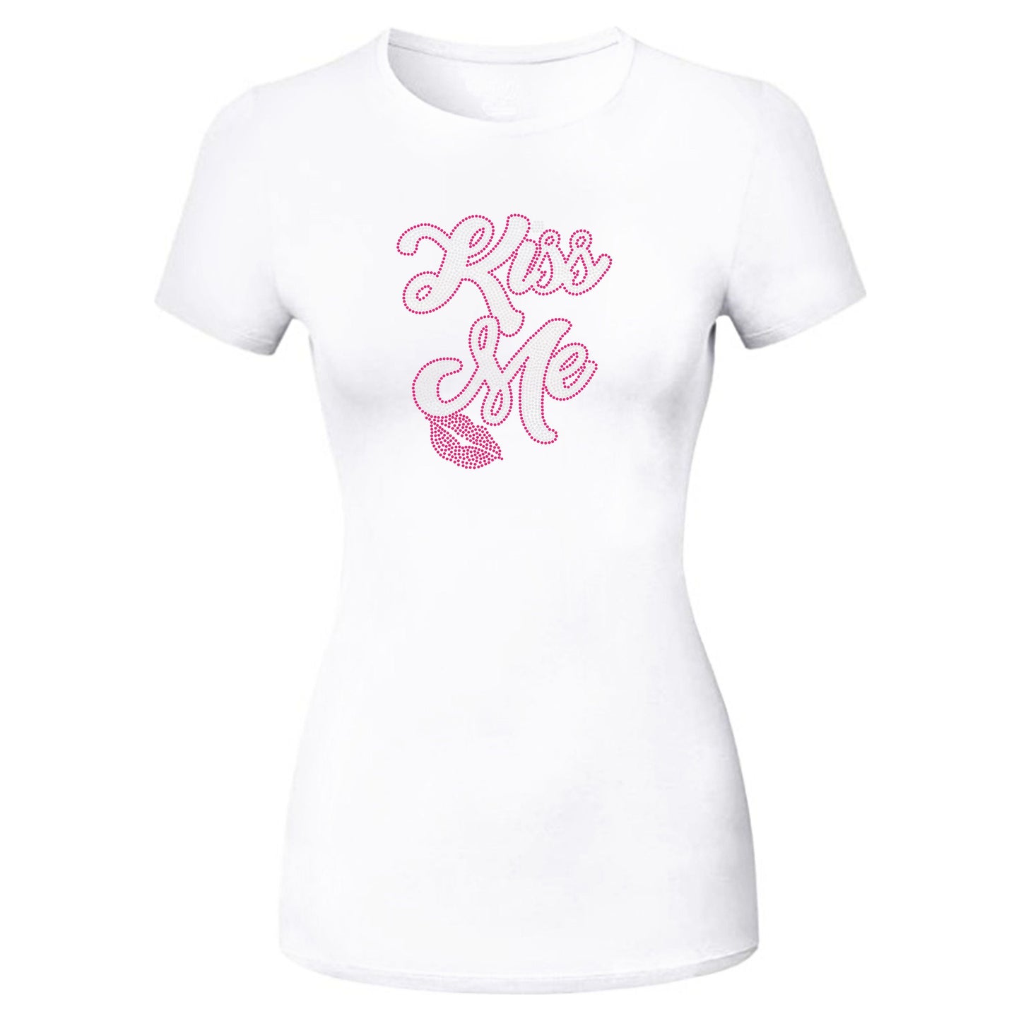 Kiss Me Rhinestone Valentines T-Shirt