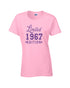 Limited Edition Glitter Birth Year T Shirt
