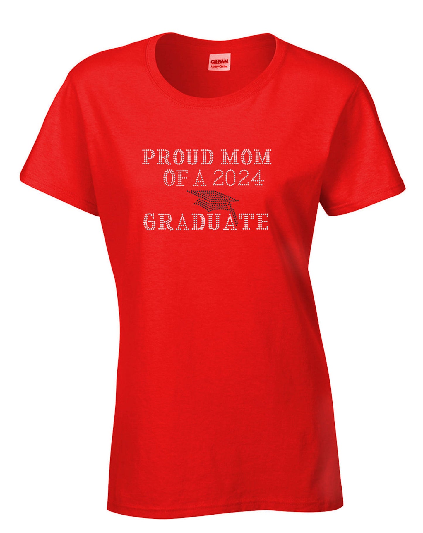 Proud Mom of Graduate Rhinestone T Shirt