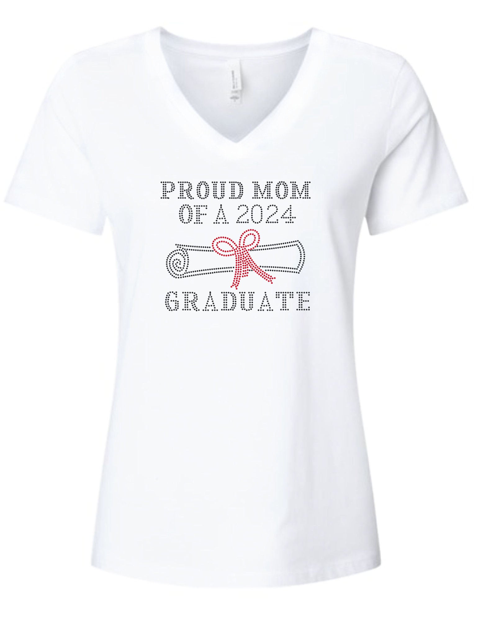 Proud Mom of Graduate Rhinestone T Shirt
