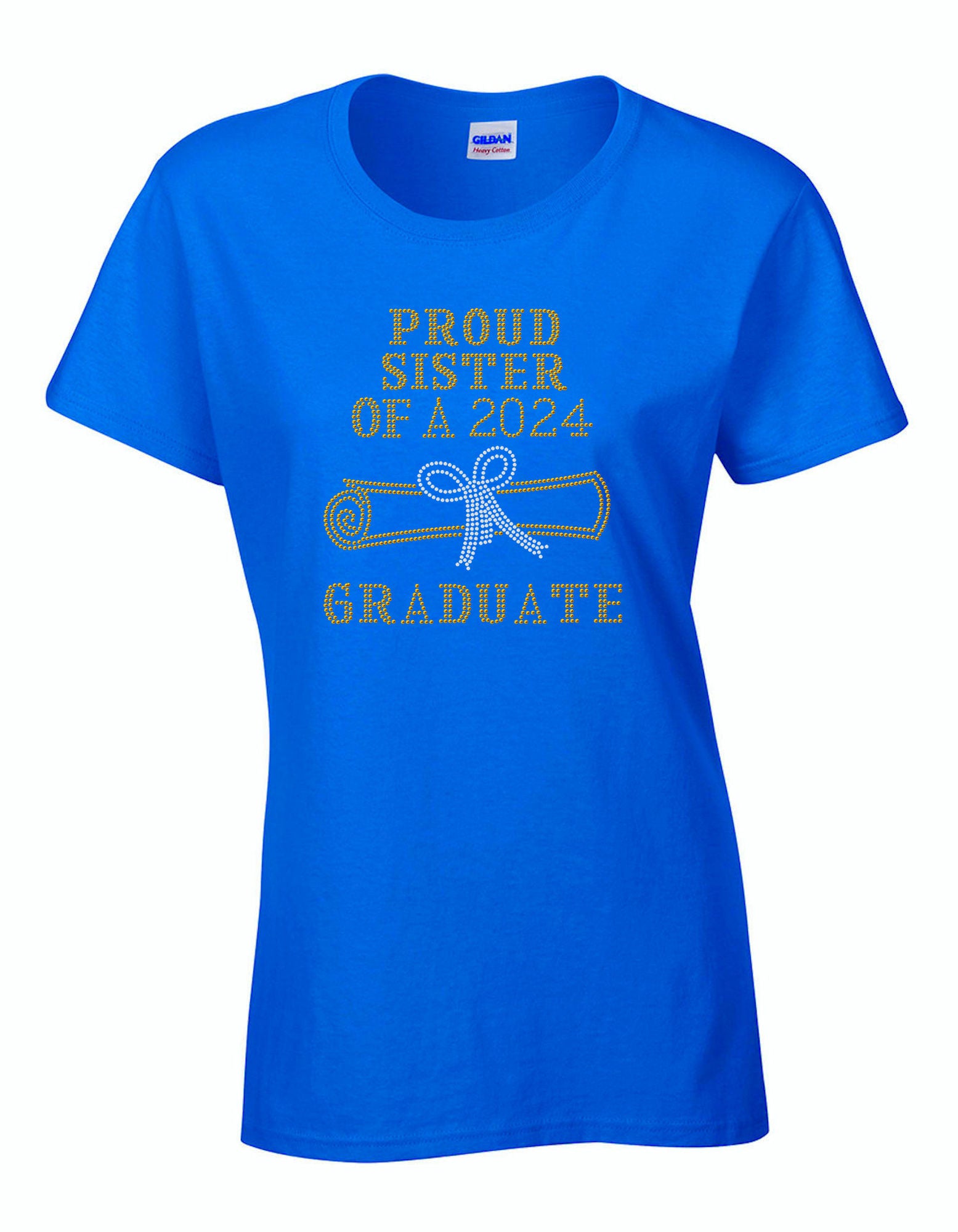 Proud Mom of Graduate Rhinestone T Shirt
