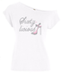 Sixty-licious Rhinestone Off Shoulder Birthday T-Shirt