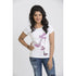 Purple Rhinestone Bow Stilletto Shoe T Shirt