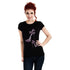 Purple Rhinestone Bow Stilletto Shoe T Shirt