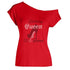 Fierce Birthday Queen Personalized Off Shoulder Tee