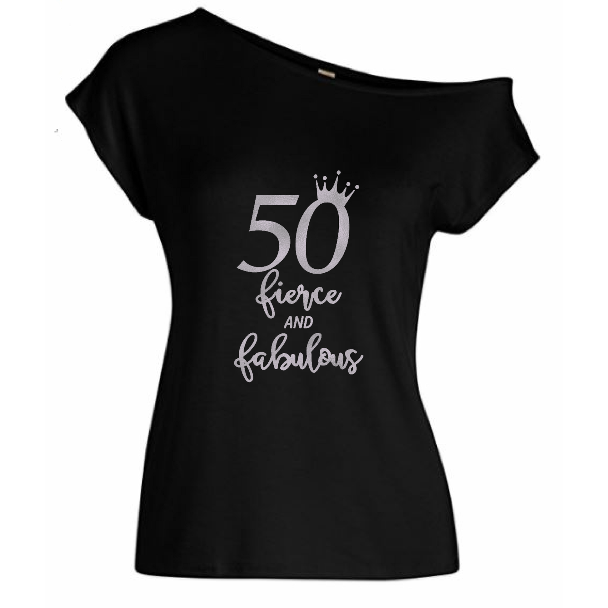 53 Fierce And Fabulous Off Shoulder Birthday T-Shirt