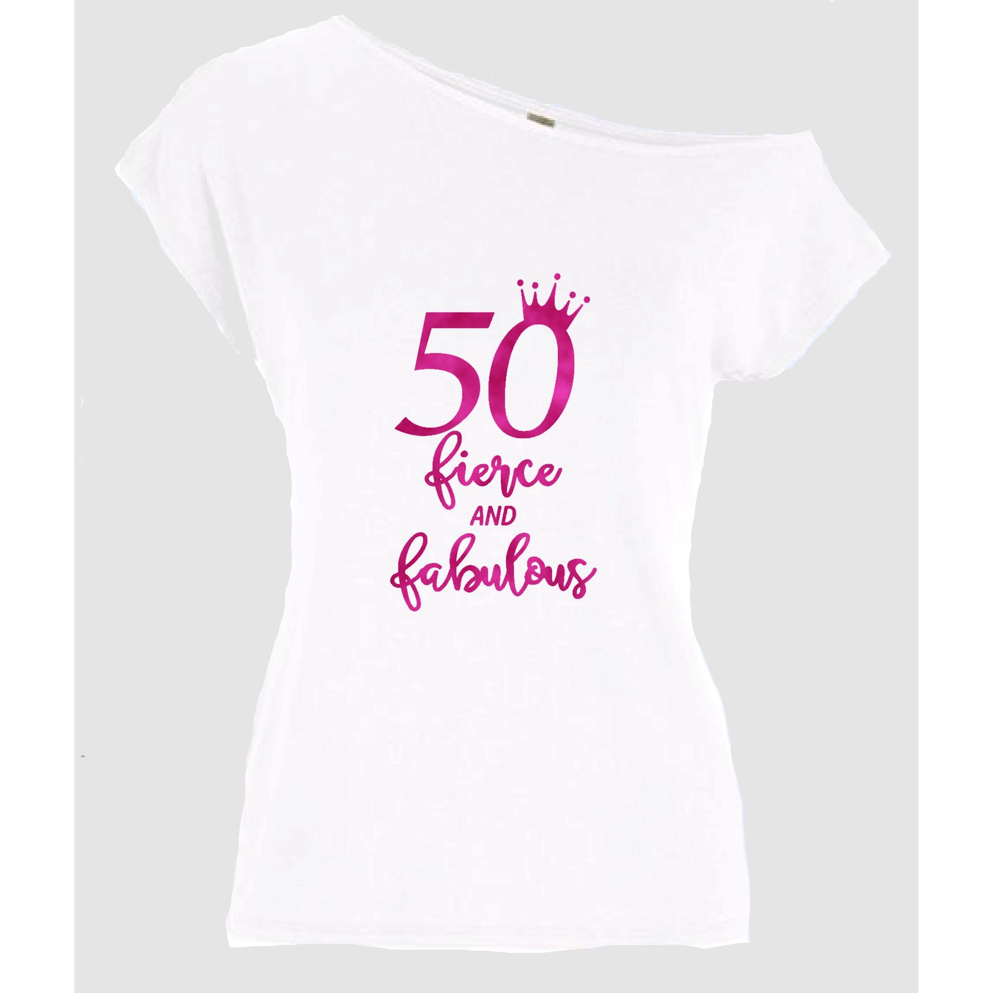 51 Fierce And Fabulous Off Shoulder Birthday T-Shirt