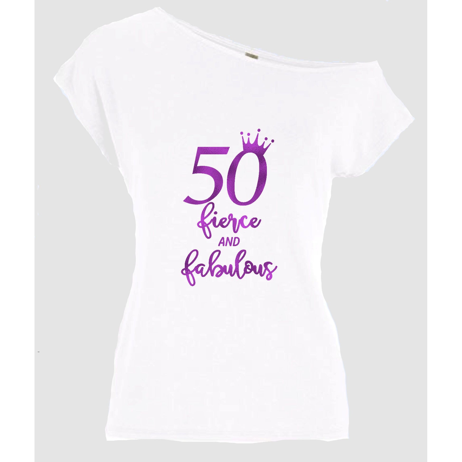 56 Fierce And Fabulous Off Shoulder Birthday T-Shirt
