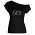 50!+ Rhinestone Off The Shoulder Tee
