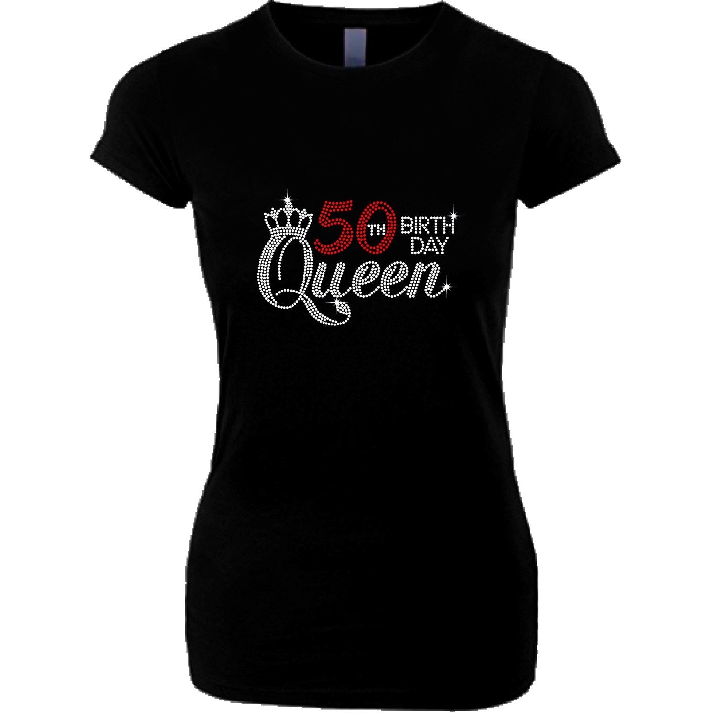 Birth Day Queen Rhinestone T Shirt