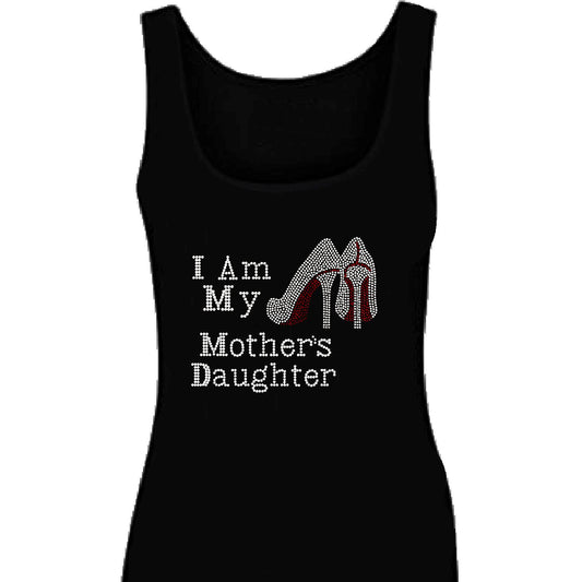 I Am My Mothers Daughters Rhinestone Tank Top