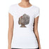 Rhinestone Afro Girl With Headphones T Shirt