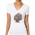 Rhinestone Afro Girl With Headphones T Shirt