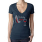 Birthday Diva Rhinestone Wine Stiletto Shoe T Shirt