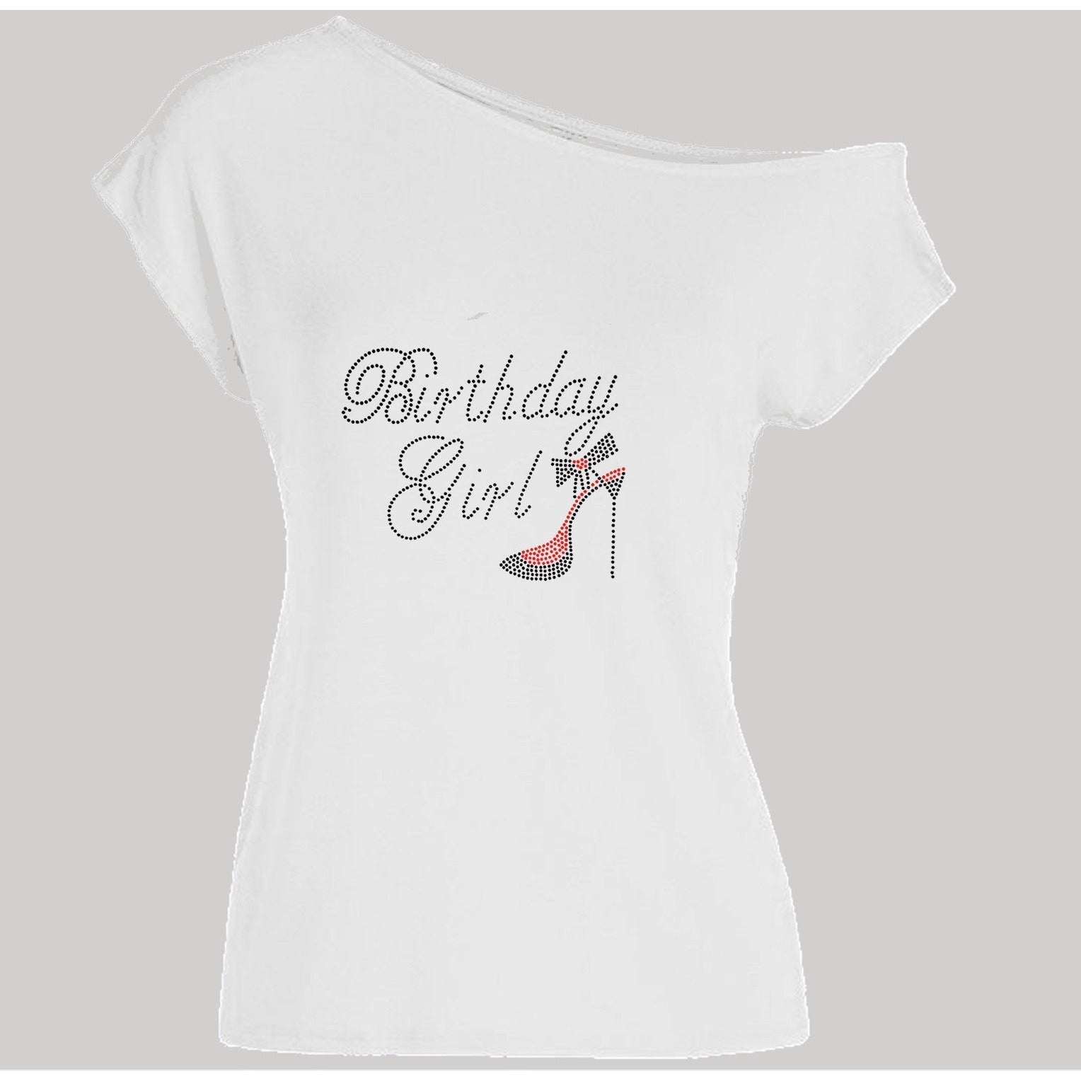 Birthday Girl Rhinestone Shoe T Shirt