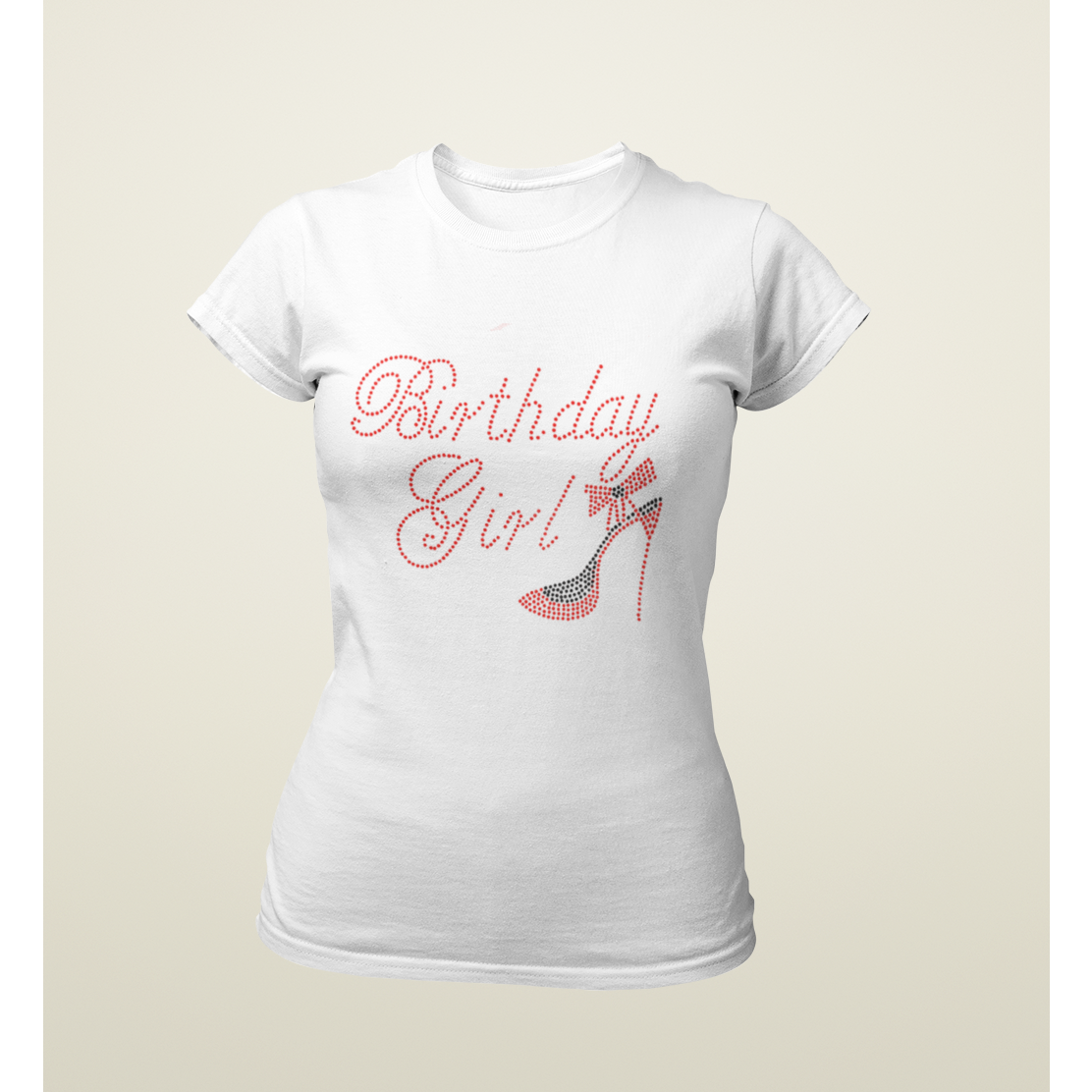 Birthday Girl Rhinestone Shoe T Shirt
