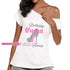 Fierce Birthday Queen Personalized Off Shoulder Tee