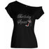 Birthday Squad Rhinestone Shoe T Shirt